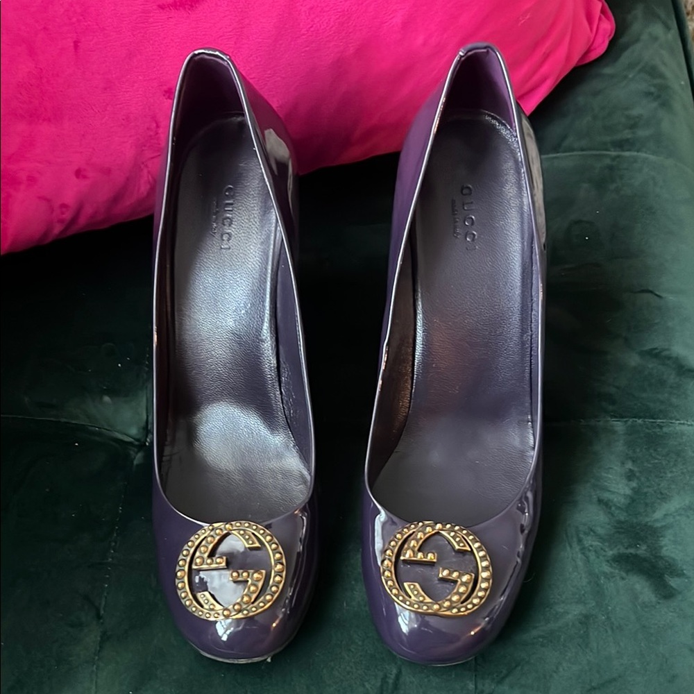 Gucci Purple Patent Women's Shoes